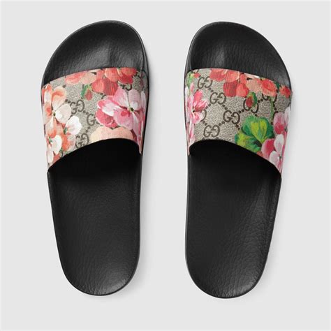 gucci flower slides size 6|gucci flip flops with flowers.